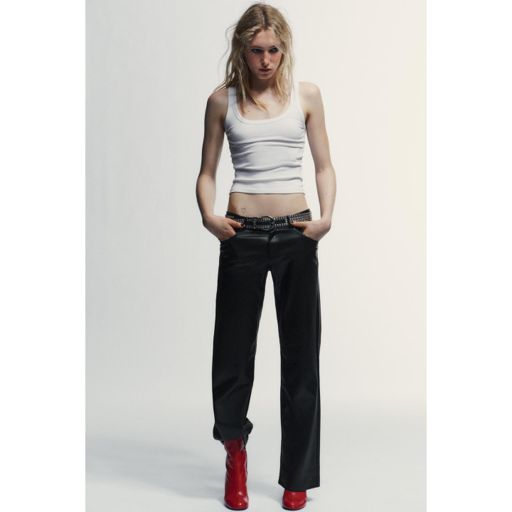 КОЖАНЫЕ БОТИЛЬОНЫ НА ВЫСОКОМ КАБЛУКЕ