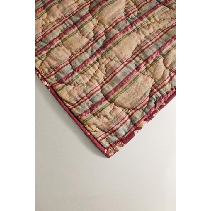 Плед из хлопка в полоску