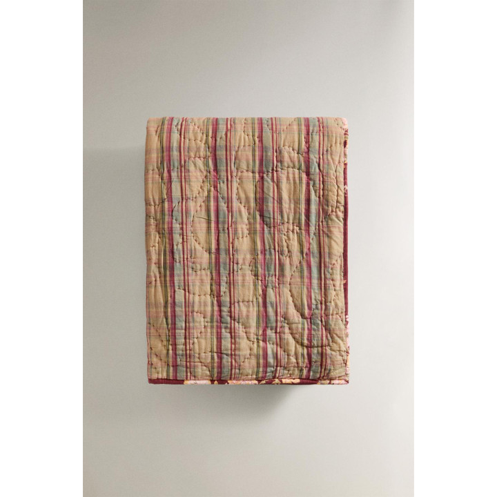 Плед из хлопка в полоску