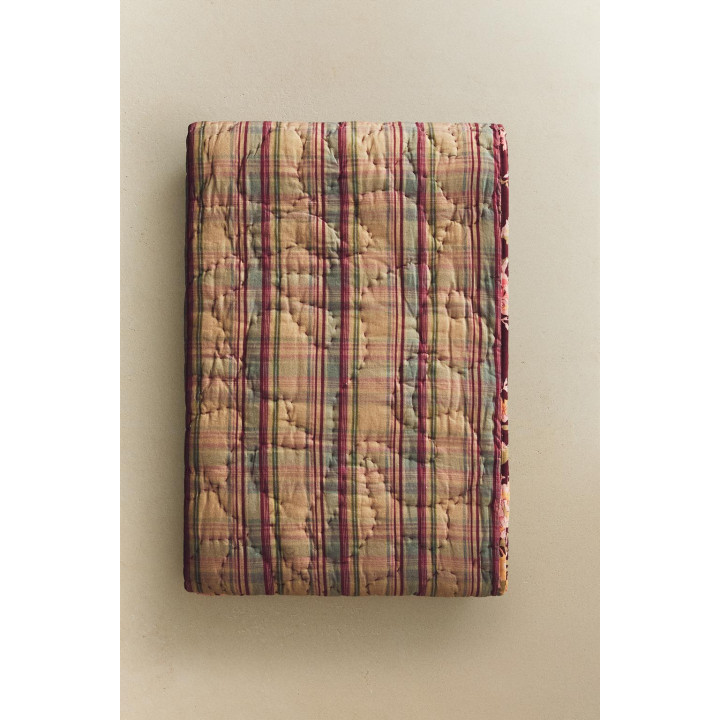 Плед из хлопка в полоску