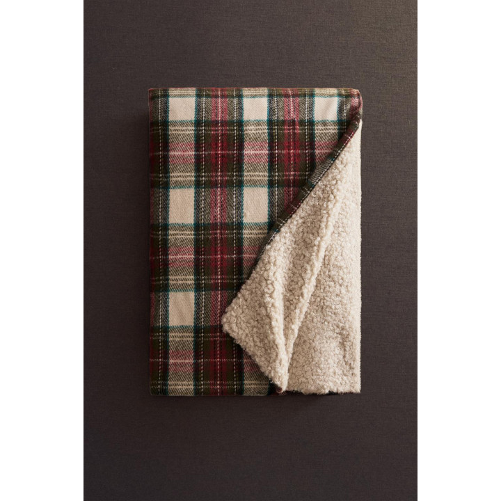 Плед рождественский клетчатый