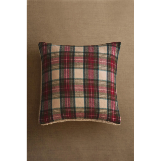 Рождественская наволочка в клетку