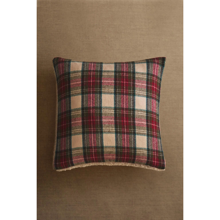 Рождественская наволочка в клетку