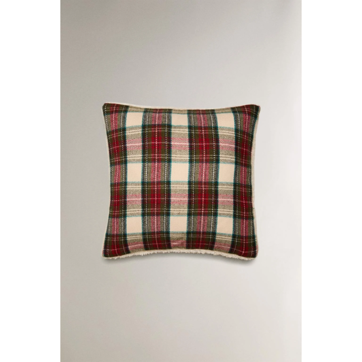 Рождественская наволочка в клетку
