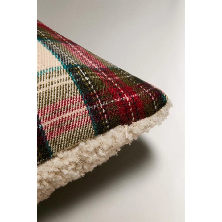 Рождественская наволочка в клетку