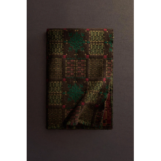 Плед с геометрическим узором на рождество