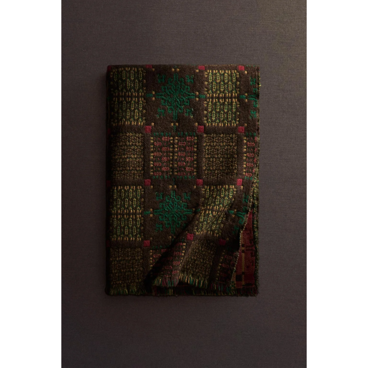 Плед с геометрическим узором на рождество