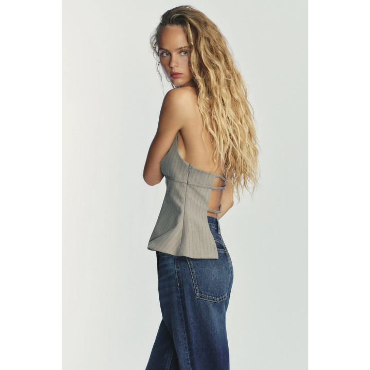 ТОП С ГОРЛОВИНОЙ ХАЛТЕР В ПОЛОСКУ