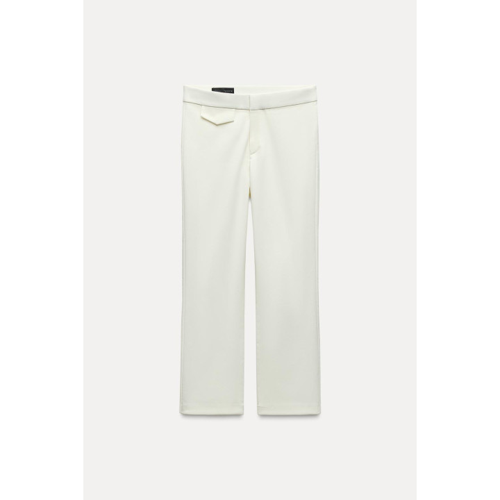 Мини-брюки с расклешенными штанинами