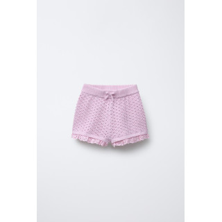 ТРИКОТАЖНЫЕ БЕРМУДЫ С КРУЖЕВОМ