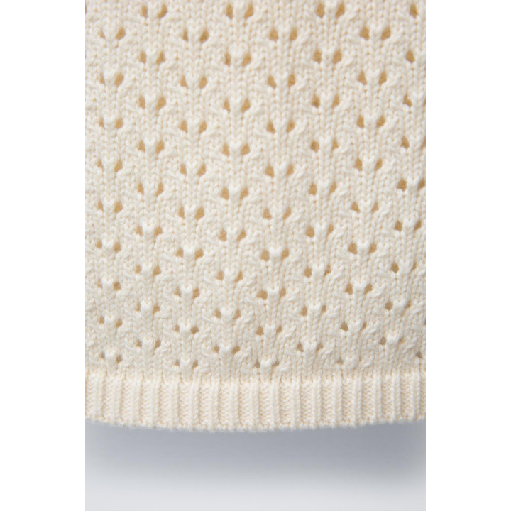 ТРИКОТАЖНЫЙ ТОП С КРУЖЕВОМ