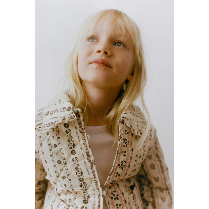 СТЕГАНАЯ КУРТКА С ПРИНТОМ