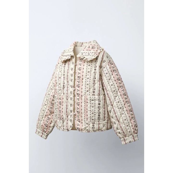 СТЕГАНАЯ КУРТКА С ПРИНТОМ