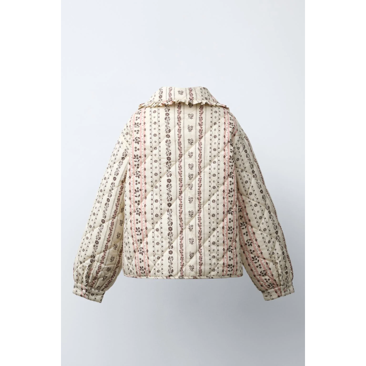 СТЕГАНАЯ КУРТКА С ПРИНТОМ