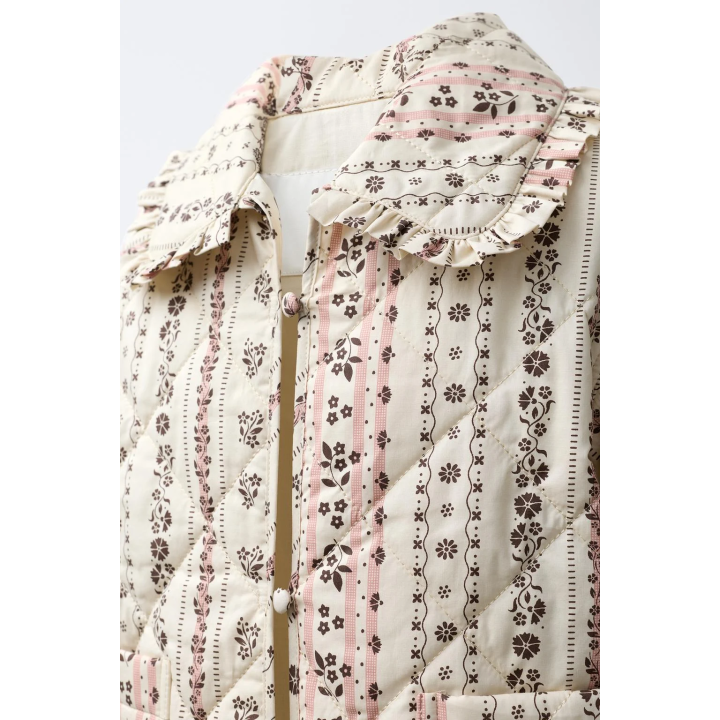 СТЕГАНАЯ КУРТКА С ПРИНТОМ