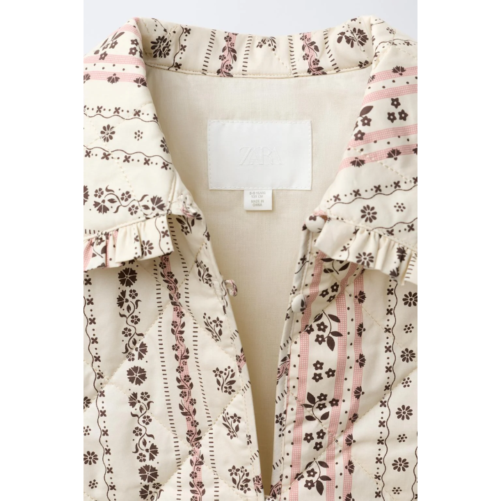 СТЕГАНАЯ КУРТКА С ПРИНТОМ