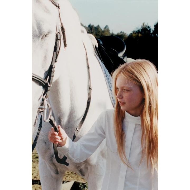 РУБАШКА ИЗ ПОПЛИНА В СТИЛЕ КОННОГО СПОРТА