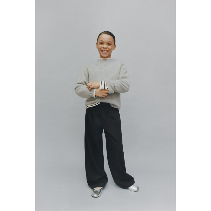 БРЮКИ WIDE LEG СО СТРАЗАМИ