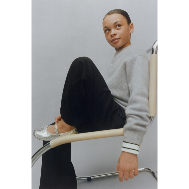 БРЮКИ WIDE LEG СО СТРАЗАМИ