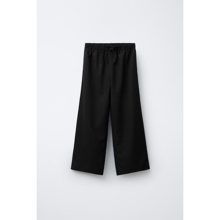 БРЮКИ WIDE LEG СО СТРАЗАМИ
