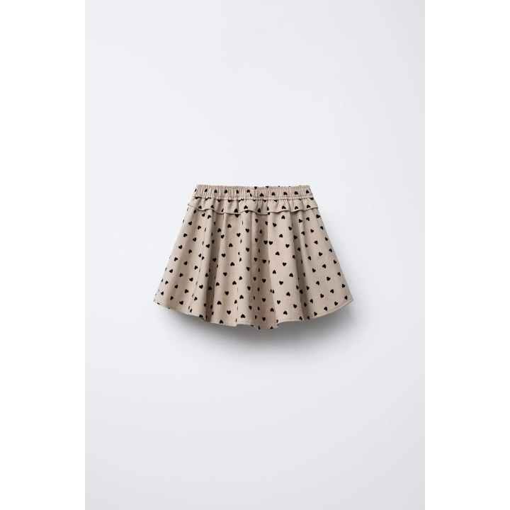 ЮБКА-ШОРТЫ С ФЛОКОВЫМ ПРИНТОМ