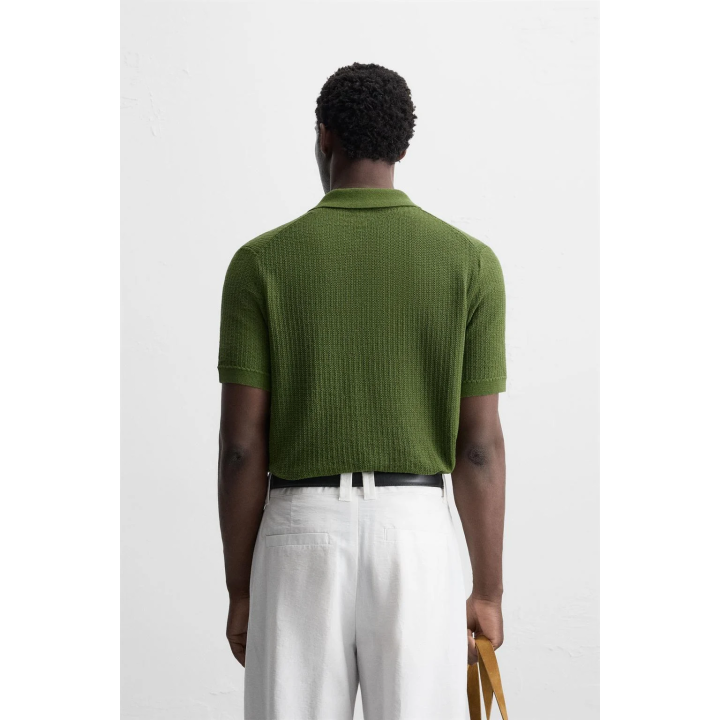 ПОЛО ИЗ ТРИКОТАЖА С УЗОРОМ