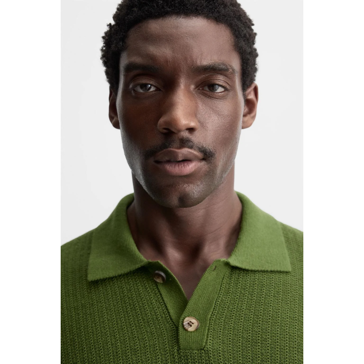 ПОЛО ИЗ ТРИКОТАЖА С УЗОРОМ