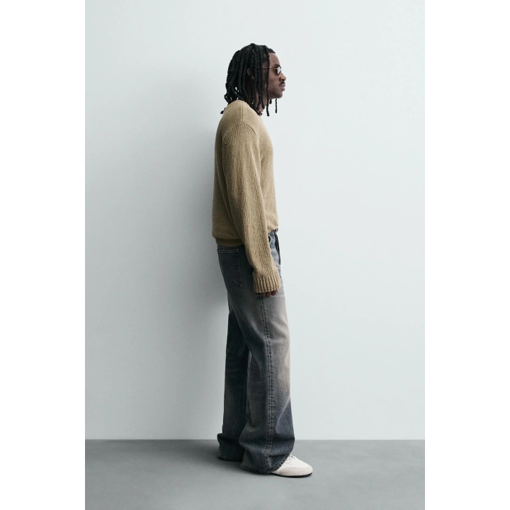 СВИТЕР С РЕЛЬЕФНОЙ ТЕКСТУРОЙ