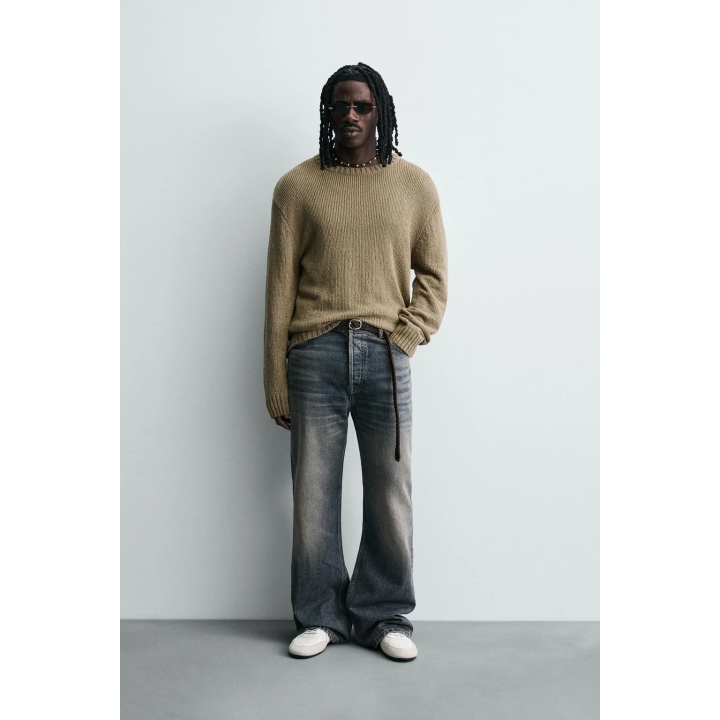 СВИТЕР С РЕЛЬЕФНОЙ ТЕКСТУРОЙ