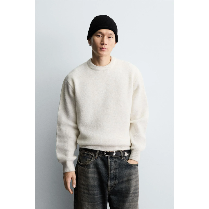 ДЖЕМПЕР СВОБОДНОГО КРОЯ С ТЕКСТУРОЙ