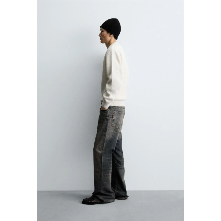 ДЖЕМПЕР СВОБОДНОГО КРОЯ С ТЕКСТУРОЙ