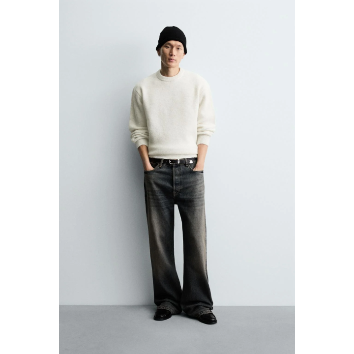 ДЖЕМПЕР СВОБОДНОГО КРОЯ С ТЕКСТУРОЙ