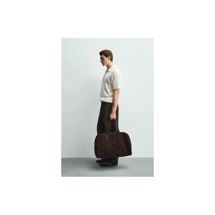 RIBBED KNIT POLO SHIRT