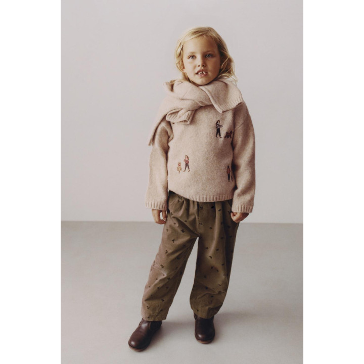 БРЮКИ BAGGY ИЗ ТОНКОГО ВЕЛЬВЕТА НА ПОДКЛАДКЕ