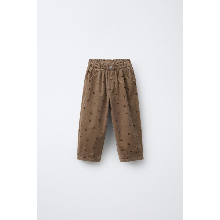 БРЮКИ BAGGY ИЗ ТОНКОГО ВЕЛЬВЕТА НА ПОДКЛАДКЕ