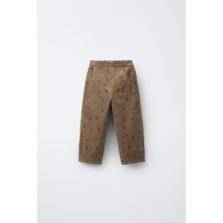 БРЮКИ BAGGY ИЗ ТОНКОГО ВЕЛЬВЕТА НА ПОДКЛАДКЕ