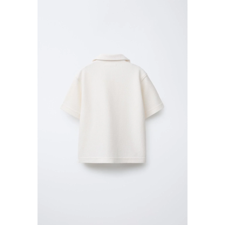 РУБАШКА БОУЛИНГ В СТИЛЕ РУСТИК С ЭФФЕКТОМ ПОЛОТЕНЦА