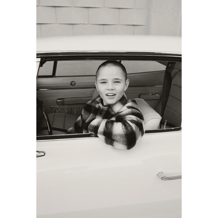 СТЕГАНАЯ КУРТКА-РУБАШКА В КЛЕТКУ