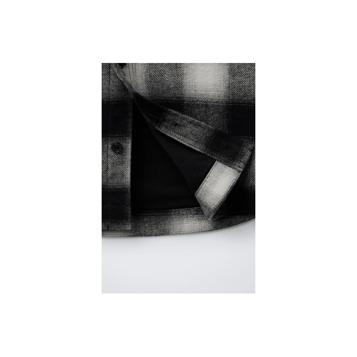 СТЕГАНАЯ КУРТКА-РУБАШКА В КЛЕТКУ