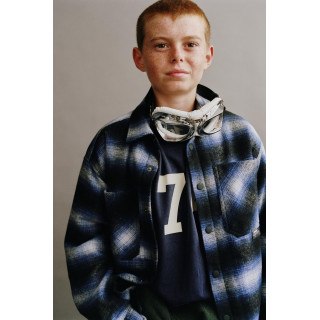 СТЕГАНАЯ КУРТКА-РУБАШКА В КЛЕТКУ