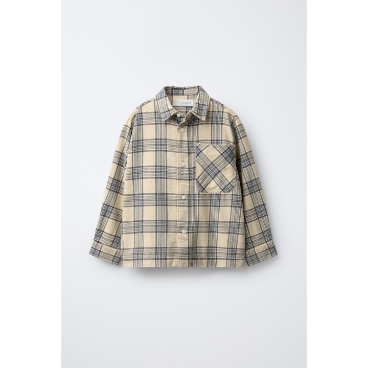 РУБАШКА С ПРИНТОМ В КЛЕТКУ