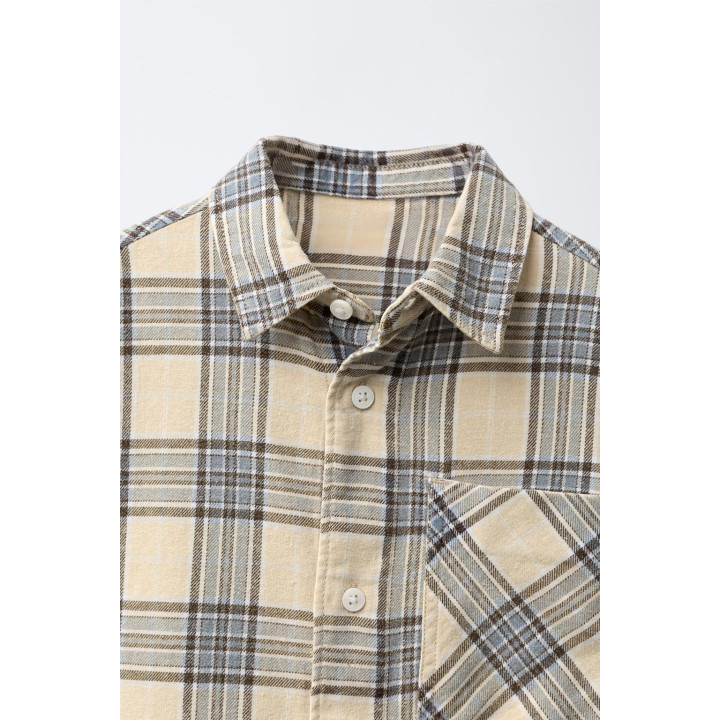 РУБАШКА С ПРИНТОМ В КЛЕТКУ