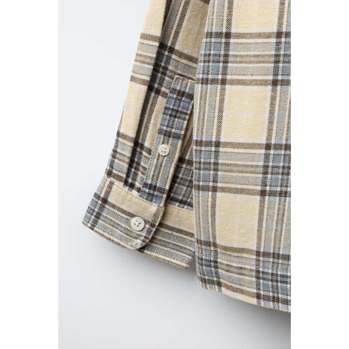 РУБАШКА С ПРИНТОМ В КЛЕТКУ