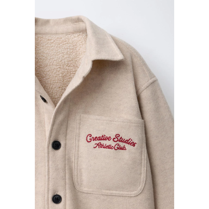 ФЛАНЕЛЕВАЯ КУРТКА-РУБАШКА С ИСКУССТВЕННОЙ ОВЧИНОЙ