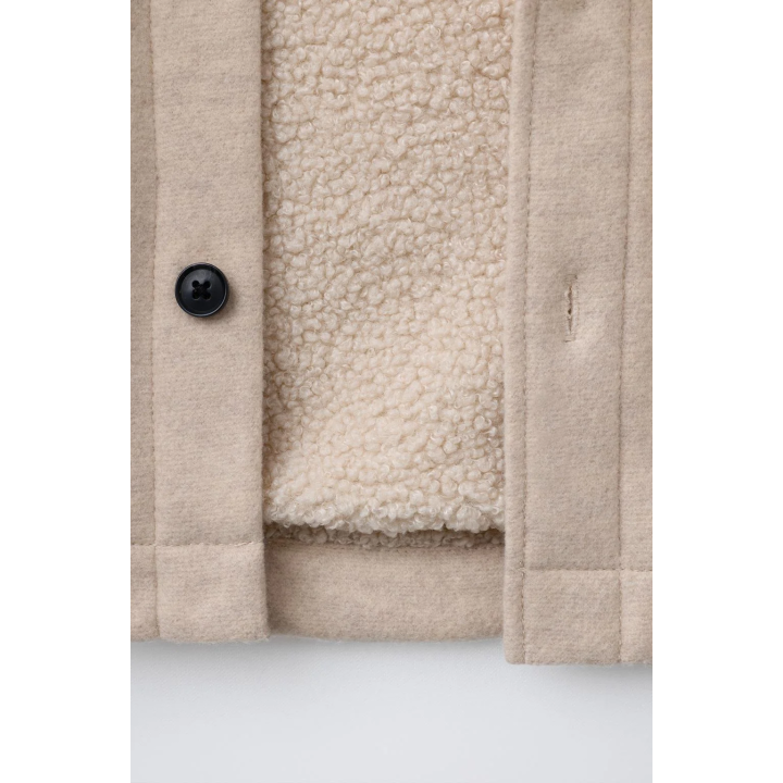 ФЛАНЕЛЕВАЯ КУРТКА-РУБАШКА С ИСКУССТВЕННОЙ ОВЧИНОЙ