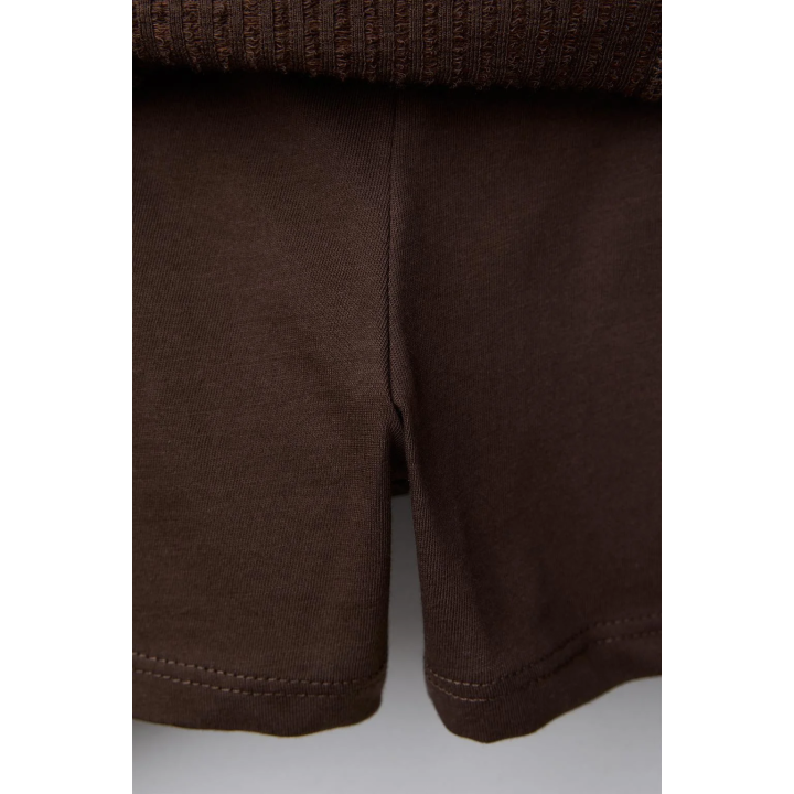 ЮБКА-ШОРТЫ В РУБЧИК С ОБОРКАМИ