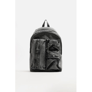 ДЖИНСОВЫЙ РЮКЗАК С ЭФФЕКТОМ ПОТЕРТОСТИ