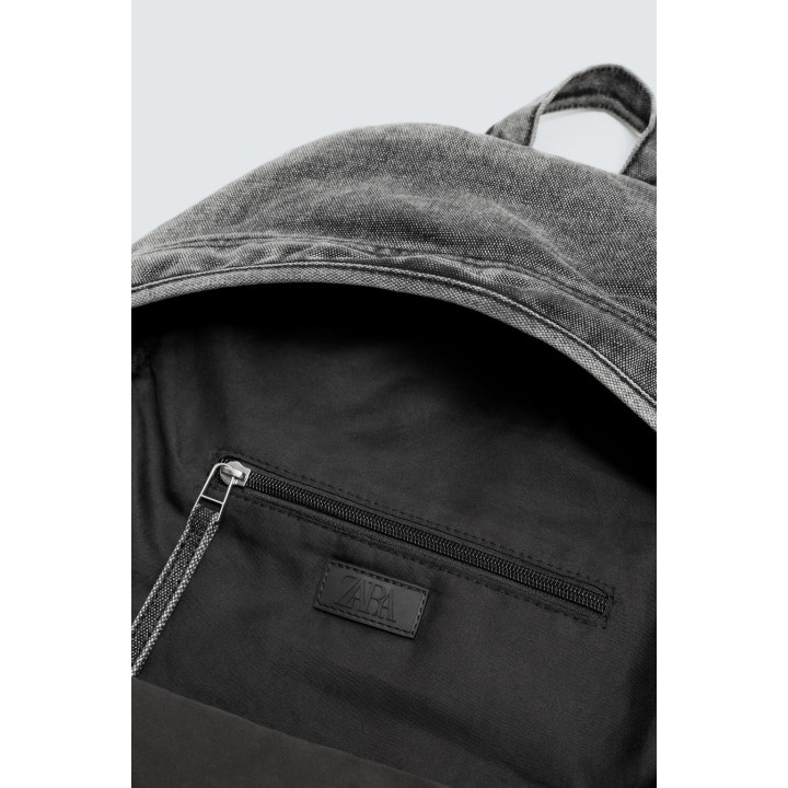 ДЖИНСОВЫЙ РЮКЗАК С ЭФФЕКТОМ ПОТЕРТОСТИ