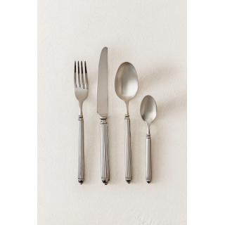 4-PIECE GROOVED STEEL CUTLERY SET