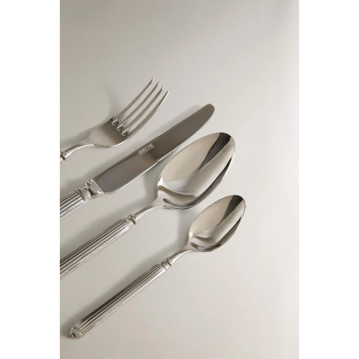 4-PIECE GROOVED STEEL CUTLERY SET